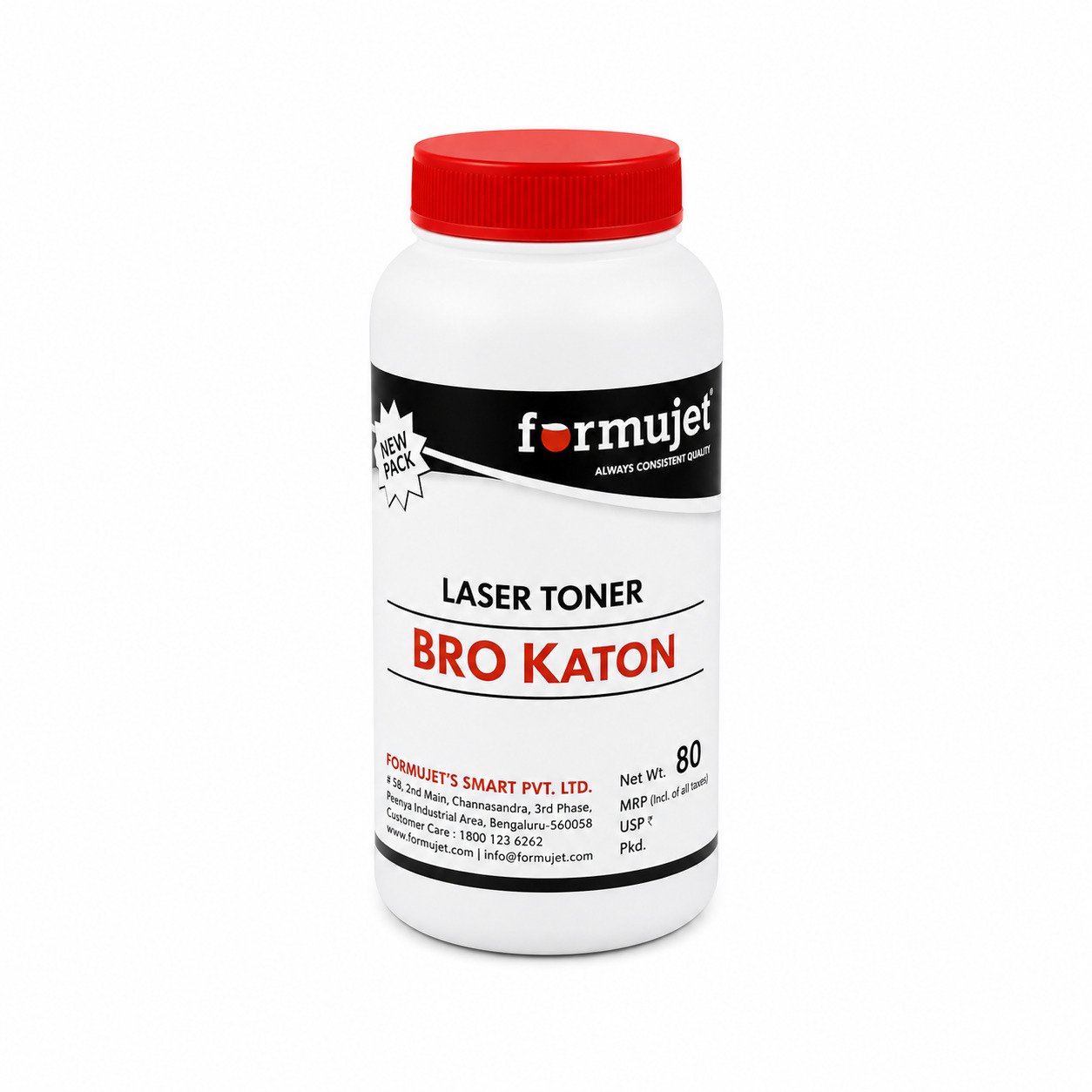 FGFGGFG Formujet Laser Toner Powder Brother Universal 80gm Black - Image 1