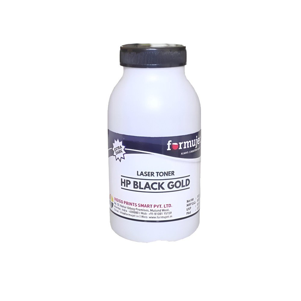 aaa Formujet Laser Toner Powder HP 12A 100gm Black Gold - Image 1