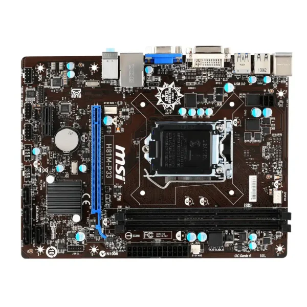 MSI Motherboard H81M-P33 DDR3 For Intel 4th Gen (Import)